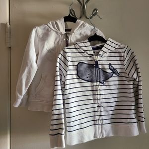 🤍💙 Two hooded Light Jackets 24M 💙🤍